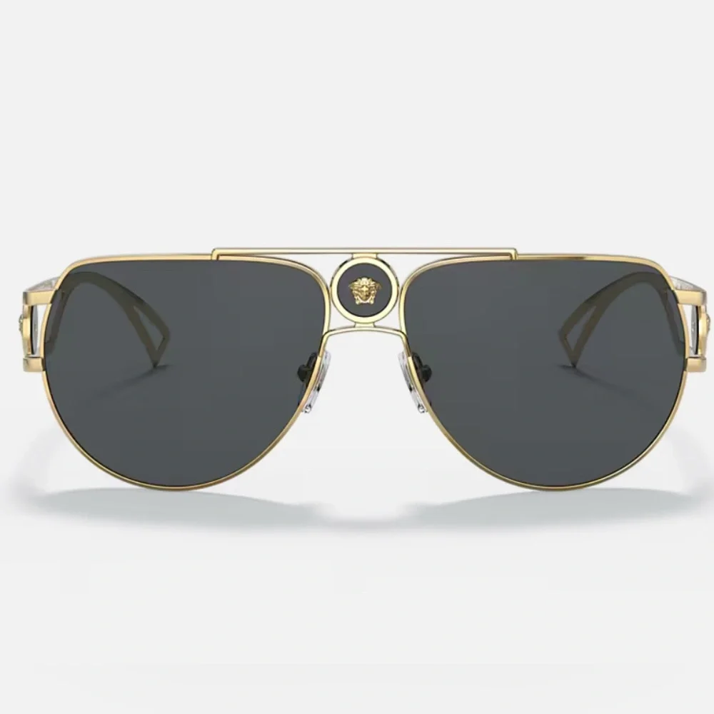 Authentic Versace Gold and Black Sunglasses - Picture 5 of 11